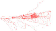Konsthall Tornedalen reser sig på gränsen mellan Sverige och Finland